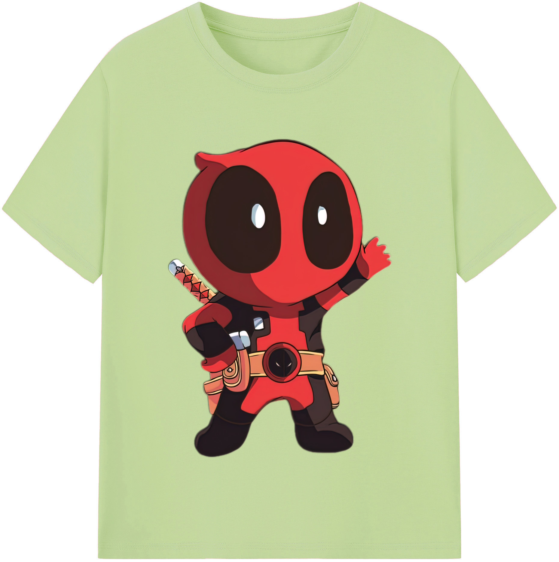 （画像用） Deadpool デッドプール 綿100％半袖Tシャツ（フロントプリント）